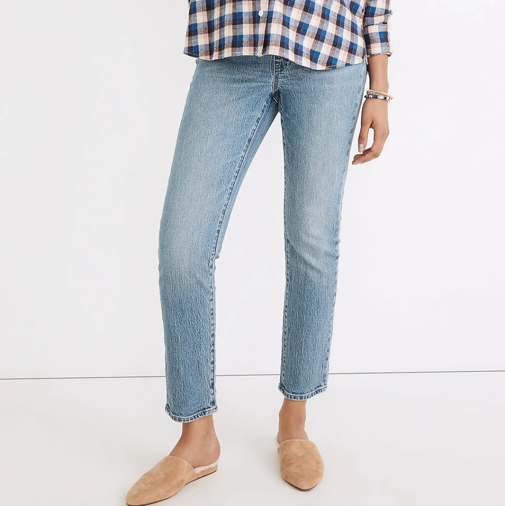 MADEWELL The Perfect Vintage Maternity Jeans Over The Belly